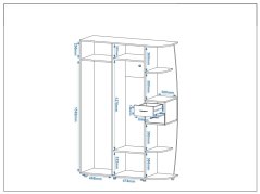 Předsíňová stěna ALPINA