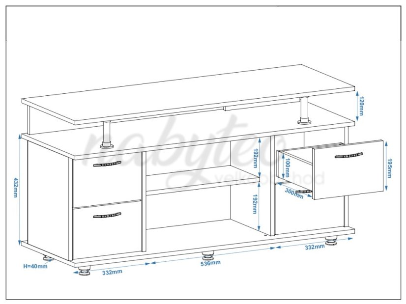 Televizní stolek MONTANA