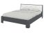 Ліжко 160 Моніка антрацит+білий premium