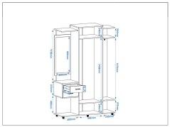 Předsíňová stěna VIOLA