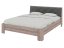 Ліжко 160 Моніка трюфель+сірий premium